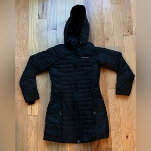 Columbia Delta Ridge Long Down Jacket Women Black Size Xs